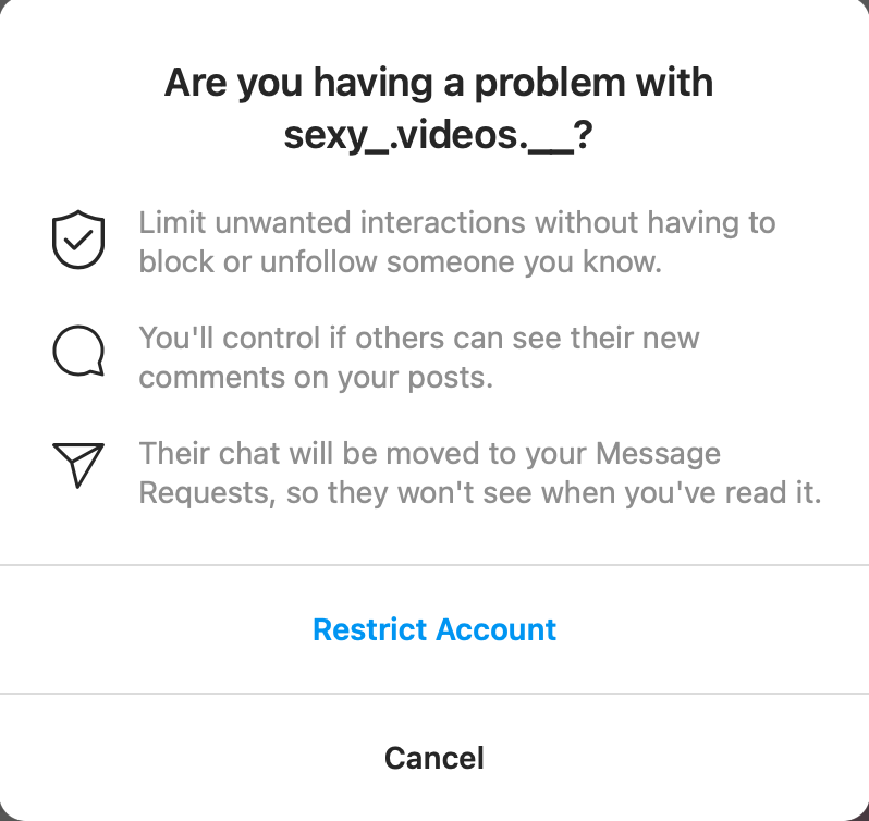sensitive content filter on Instagram