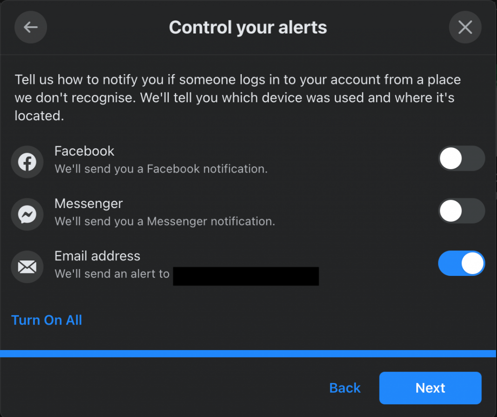 help children use security options on Facebook