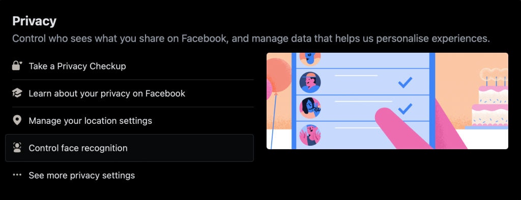 manage child's privacy and security on facebook