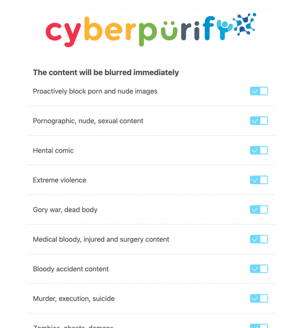 CyberPurify Kids - best porn blocker extension